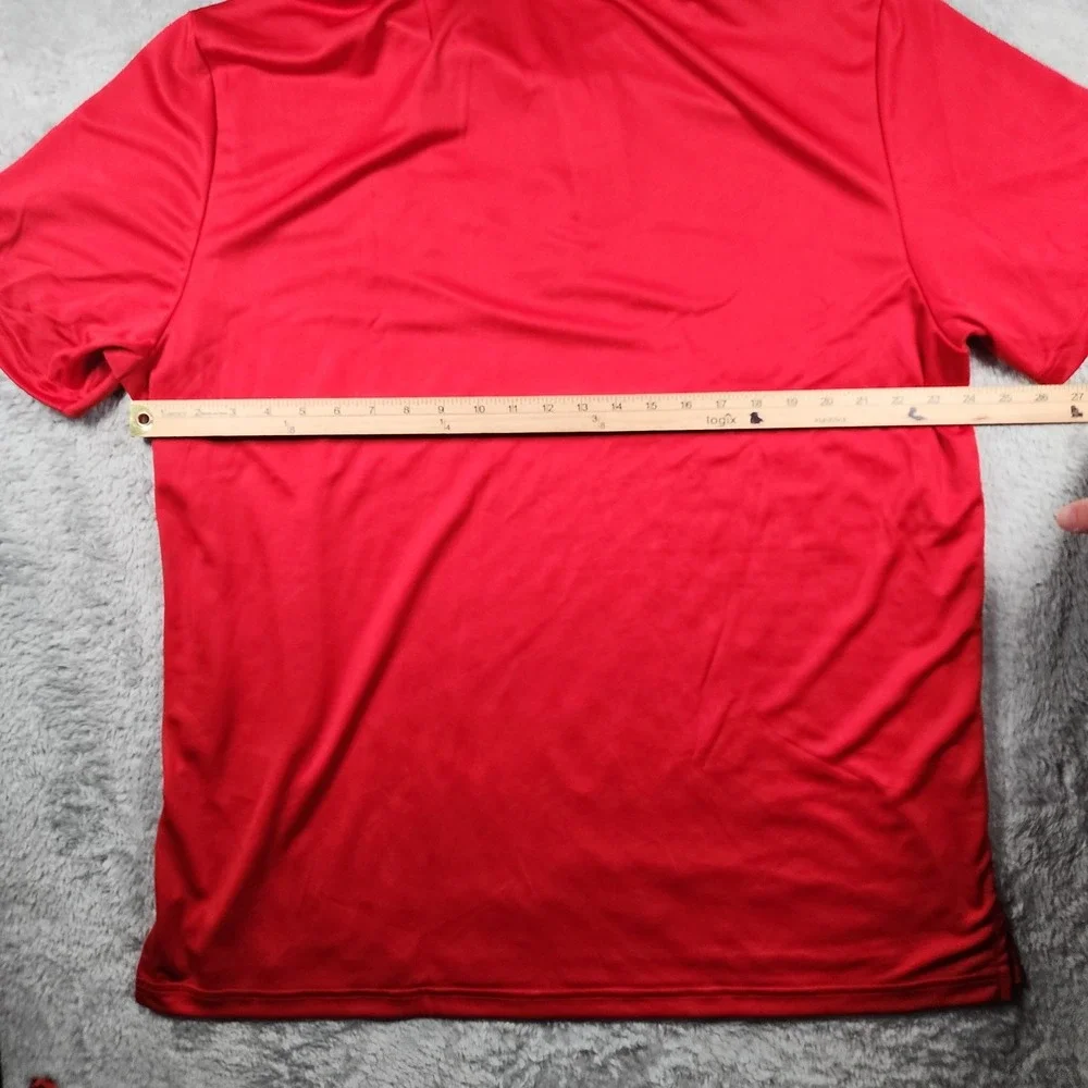 Toronto Blue Jays Polo Shirt Mens 2XL Red MLB Baseball‎ Adidas Golf UPF 50 Top